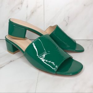 Maryam Nassir Zadeh Green Sophie Slide Sandal